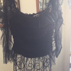 Black lace top